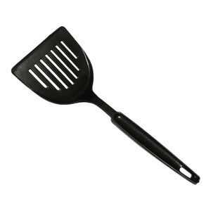 Ekco Black Slotted Turner Spatula Flipper Nylon Plastic Vintage